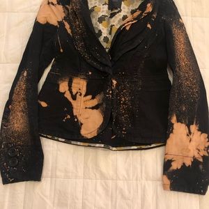 Reversed bleach jacket- one of a kind
